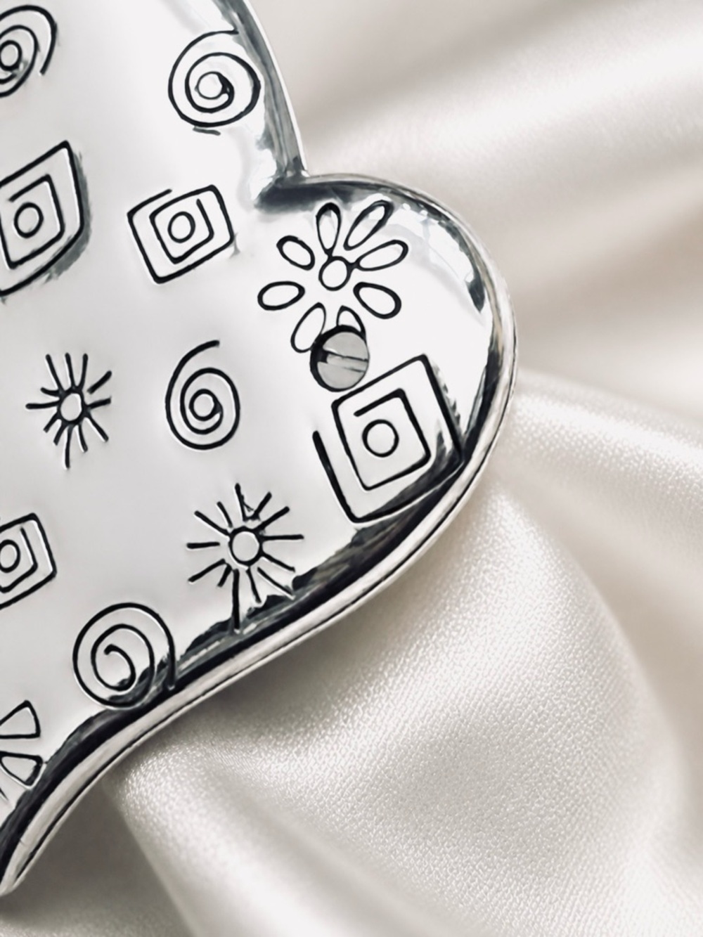 RARE NWOT Brighton Fireworks Heart Key Fob Keychain Picture Frame Holder Locket - Picture 6 of 8